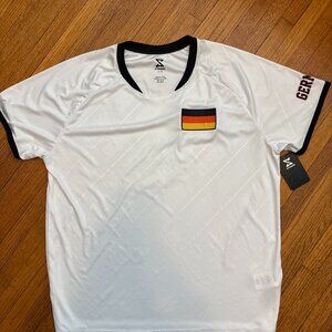 ⚽ 🇩🇪 German Soccer White Jersey | Tags | GERMAN Flag | Adult | Size XL